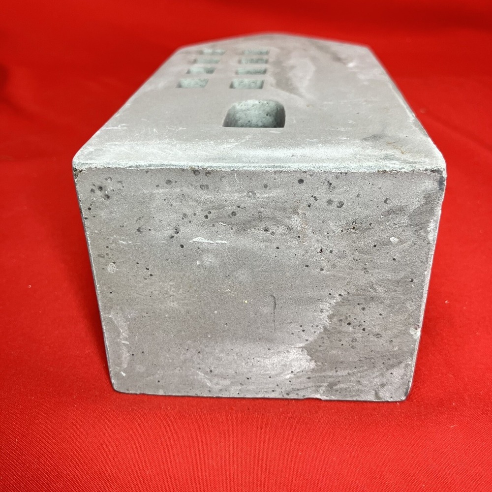 Medium 8" Tea Light Concrete Building / House Modern Cement Decorative /Flaws #2 - Picture 10 of 16